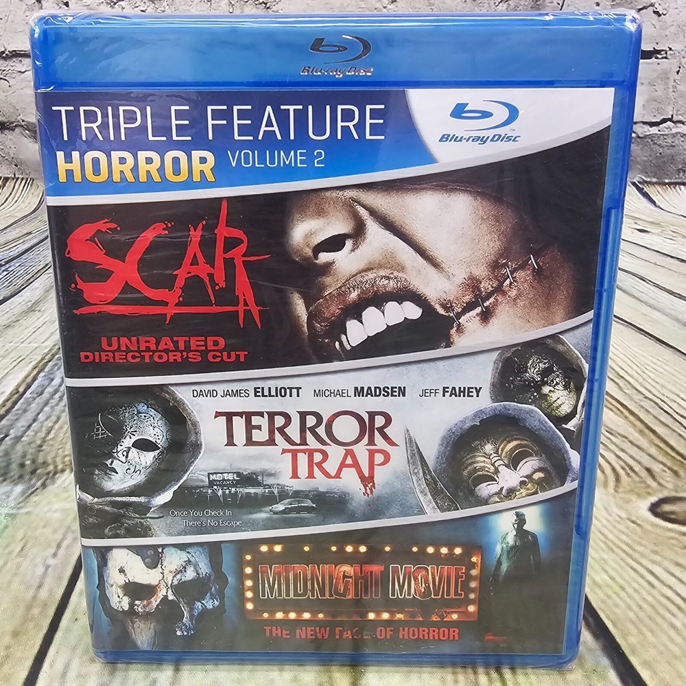 Scar, Terror Trap, Midnight Movie Blu-ray - Triple Feature 3 HORROR Films Vol. 2